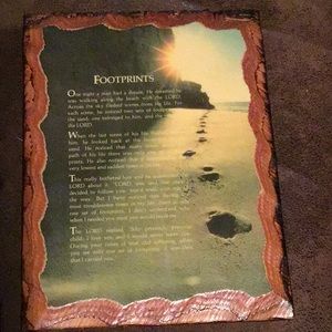 “Footprint” wooden plaque